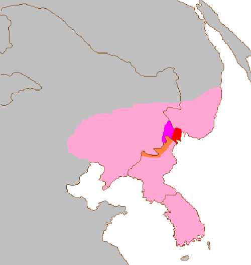 амурский леопард, ареал, карта