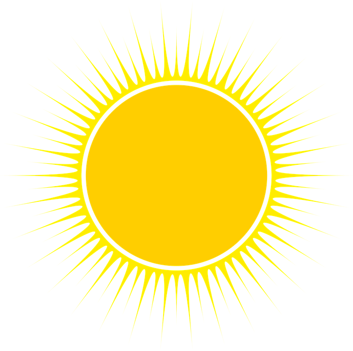Цветные картинки веселого солнца с лучиками для детей