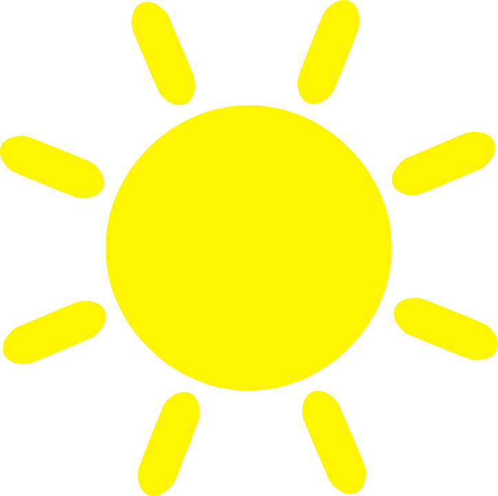 Цветные картинки веселого солнца с лучиками для детей