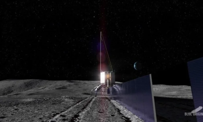 Лунный грунт станет сырьем для солнечных батарей Blue Origin