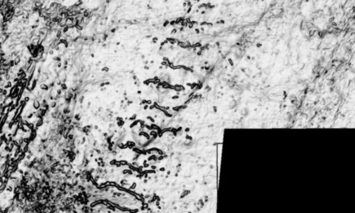 Ледник создал ландшафт на дне Северного моря