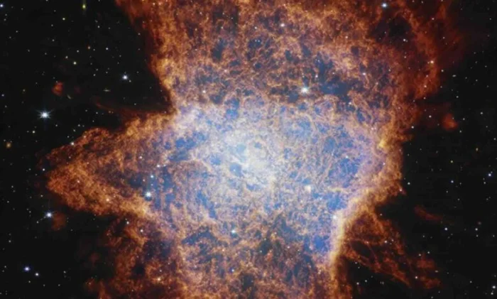 James Webb показал хаос умирающей звезды Wolf-Rayet 124