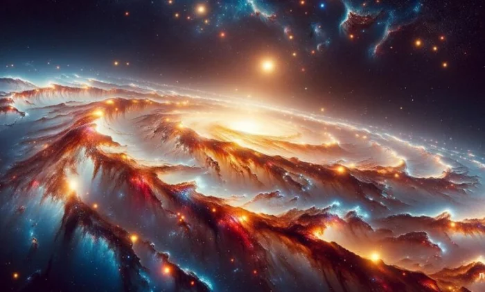 Редкая гравитационная линза создана парой далеких галактик