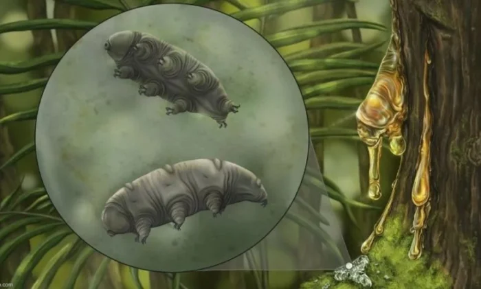 Открытие: тихоходка, застрявшая в янтаре на миллионы лет