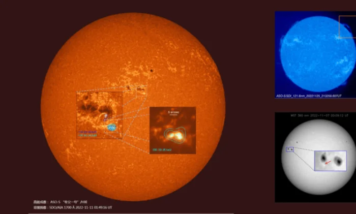 Китайский спутник ASO-S передал первые снимки Солнца