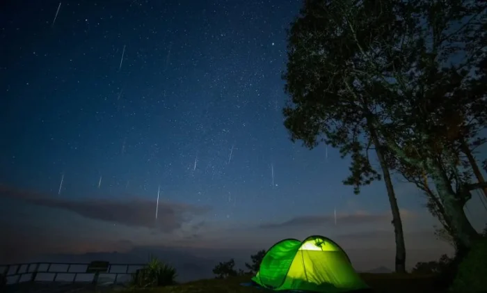 Звездопад Ориониды: небо рассекает пыль кометы Галлея