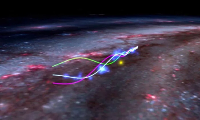 Гигантская газопылевая волна Рэдклиффа колеблется в космосе рядом с Землей