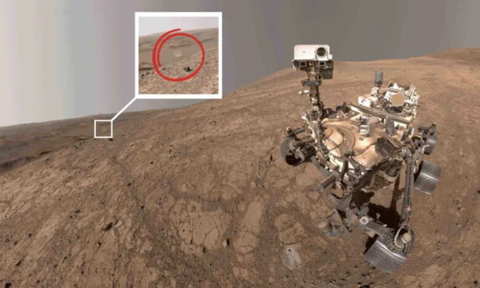 На марсианском селфи Perseverance запечатлел пылевой вихрь
