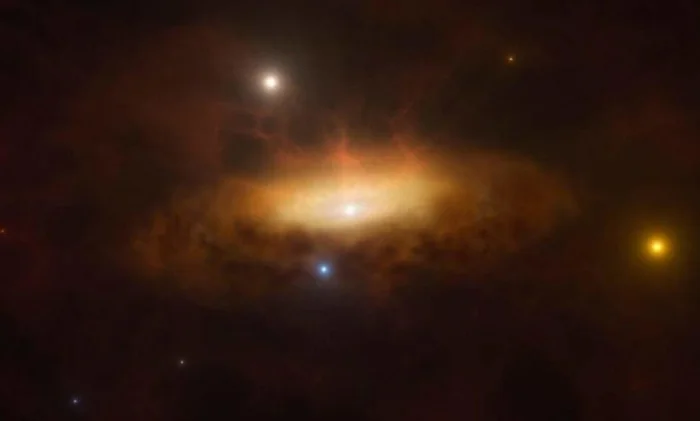 Астрономы засняли пробуждение сверхмассивной черной дыры в центре галактики