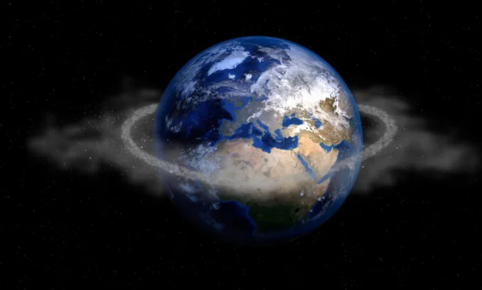 Земля с кольцами Сатурна: как бы это выглядело