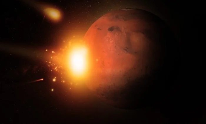 Астероид, породивший гигантское цунами на древнем Марсе