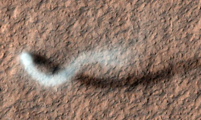 Зафиксирована рекордная скорость марсианских ветров